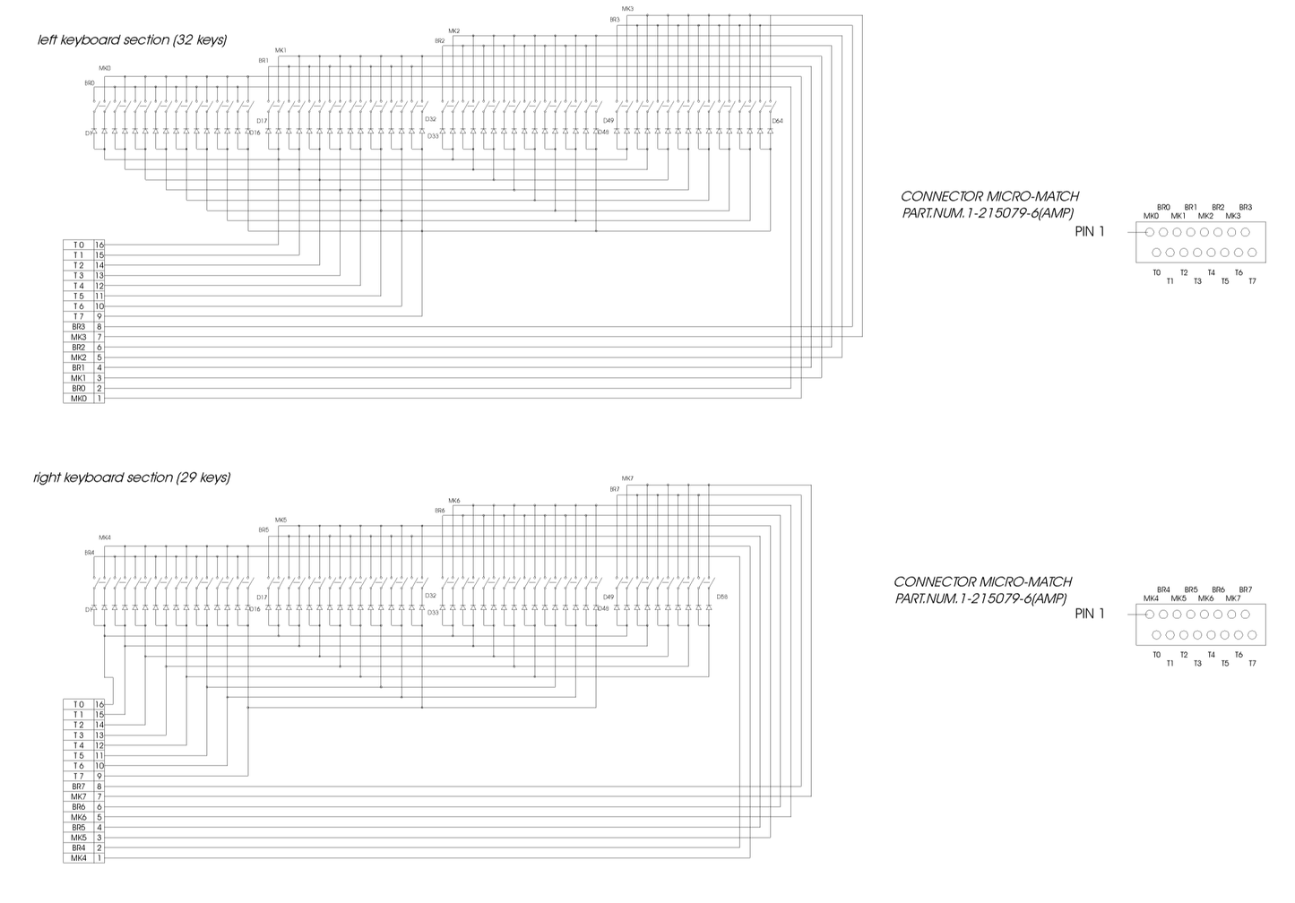 Fatar TP/9S Keyboard - 61 keys (5 octaves) - no Aftertouch